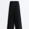 100% Linen Straight-Leg Trousers 100% Linen Straight-Leg Trousers