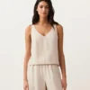 100% Linen V-Neck Strap Top 100% Linen V-Neck Strap Top