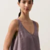 100% Linen V-Neck Strap Top 100% Linen V-Neck Strap Top