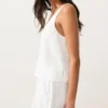 100% Linen V-Neck Strap Top 100% Linen V-Neck Strap Top