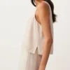 100% Linen V-Neck Strap Top 100% Linen V-Neck Strap Top