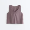 100% Linen V-Neck Strap Top 100% Linen V-Neck Strap Top
