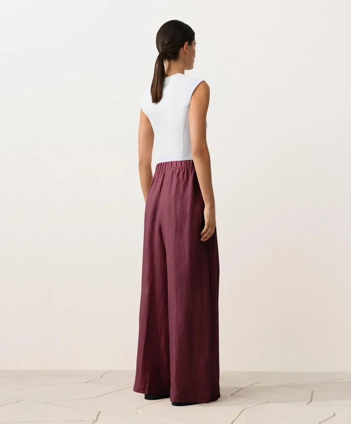 100% Linen Wide-Leg Trousers 100% Linen Wide-Leg Trousers