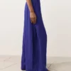 100% Linen Wide-Leg Trousers with Side Pleat 100% Linen Wide-Leg Trousers with Side Pleat
