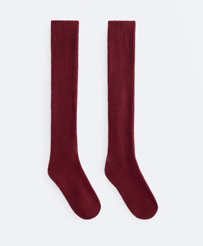 18% Cashmere 13% Wool Long Socks 18% Cashmere 13% Wool Long Socks