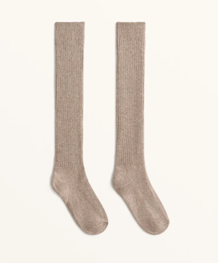 18% Cashmere 13% Wool Long Socks 18% Cashmere 13% Wool Long Socks