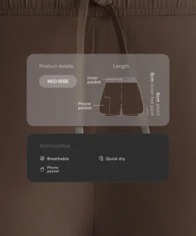 2-In-1 Mid Rise Light Touch Shorts
