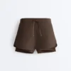 2-In-1 Mid Rise Light Touch Shorts 2-In-1 Mid Rise Light Touch Shorts