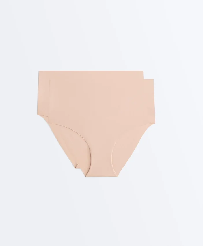 2 Invisible Polyamide Blend Mid-Rise Classic Briefs 2 Invisible Polyamide Blend Mid-Rise Classic Briefs