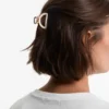 2 Metallic Mini Hair Clips