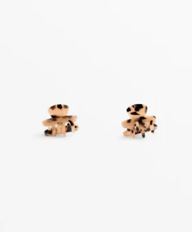 2 Mini Faux-Tortoiseshell Hair Clips