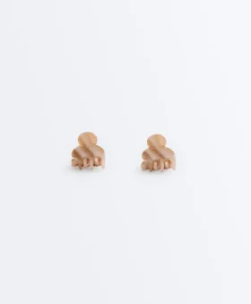 2 Mini Printed Hair Clips