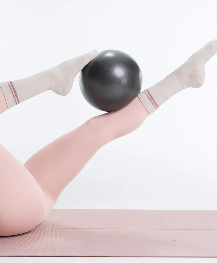 2 Pairs of Classic Cotton Blend Yoga and Pilates Socks 2 Pairs of Classic Cotton Blend Yoga and Pilates Socks