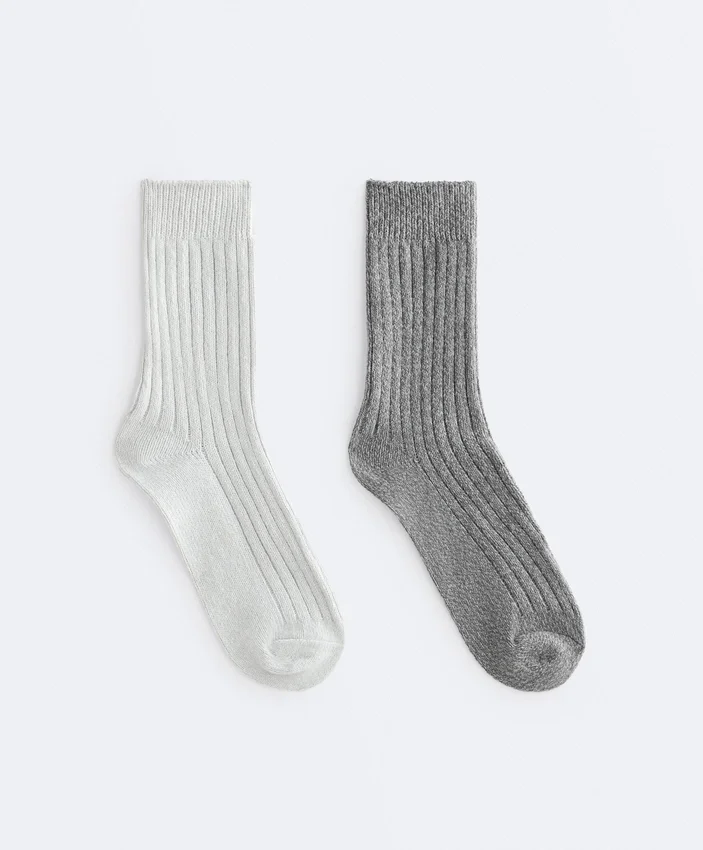 2 Pairs of Classic Ribbed Socks 2 Pairs of Classic Ribbed Socks