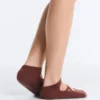 2 Pairs of Cotton Blend Sneaker Yoga and Pilates Socks with Crossover Straps