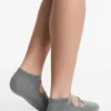 2 Pairs of Cotton Blend Yoga and Pilates Socks with Crossover Straps