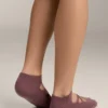 2 Pairs of Cotton Blend Yoga and Pilates Socks with Crossover Straps