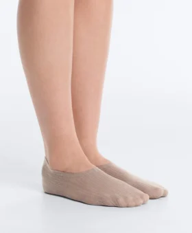 2 Pairs of High-Cut Cotton Invisible Socks