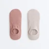 2 Pairs of Invisible Cotton Blend Yoga and Pilates Socks