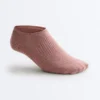 2 Pairs of Invisible Cotton Blend Yoga and Pilates Socks