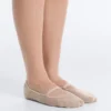 2 Pairs of Invisible Cotton Blend Yoga and Pilates Socks with Crossover Strap