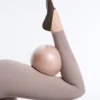 2 Pairs of Invisible Cotton Blend Yoga and Pilates Socks with Crossover Strap