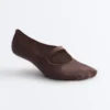2 Pairs of Invisible Cotton Blend Yoga and Pilates Socks with Crossover Strap