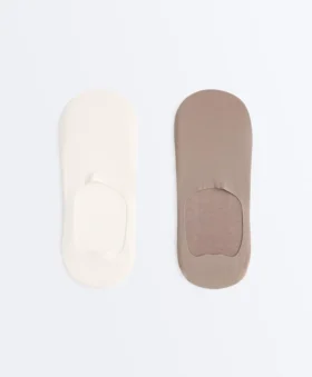 2 Pairs of Invisible Microfibre High Cut Socks