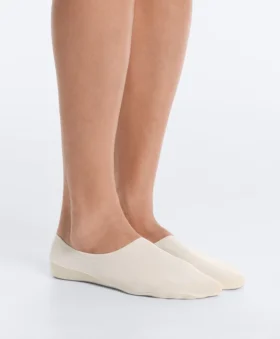 2 Pairs of Invisible Ribbed Microfibre High-Cut Socks
