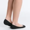 2 Pairs of Low-Cut Cotton Blend Invisible Socks