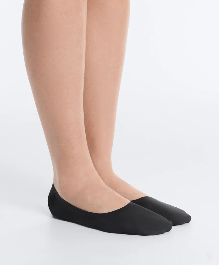 2 Pairs of Microfibre Medium Cut Invisible Socks 2 Pairs of Microfibre Medium Cut Invisible Socks