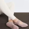 2 Pairs of Padded Cotton Blend Invisible Yoga and Pilates Socks with Wide Strap 2 Pairs of Padded Cotton Blend Invisible Yoga and Pilates Socks with Wide Strap