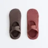2 Pairs of Padded Cotton Blend Yoga and Pilates Invisible Socks with Crossover Straps 2 Pairs of Padded Cotton Blend Yoga and Pilates Invisible Socks with Crossover Straps