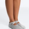 2 Pairs of Padded Cotton Blend Yoga and Pilates Socks with Crossover Straps 2 Pairs of Padded Cotton Blend Yoga and Pilates Socks with Crossover Straps