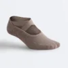 2 Pairs of Padded Cotton Blend Yoga and Pilates Socks with Crossover Straps 2 Pairs of Padded Cotton Blend Yoga and Pilates Socks with Crossover Straps