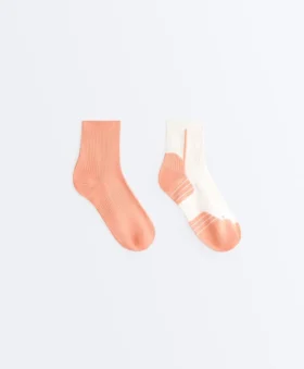2 Pairs of Polyamide Blend Quarter Running Socks