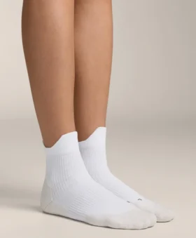 2 Pairs of Polyamide Blend Quarter Running Socks