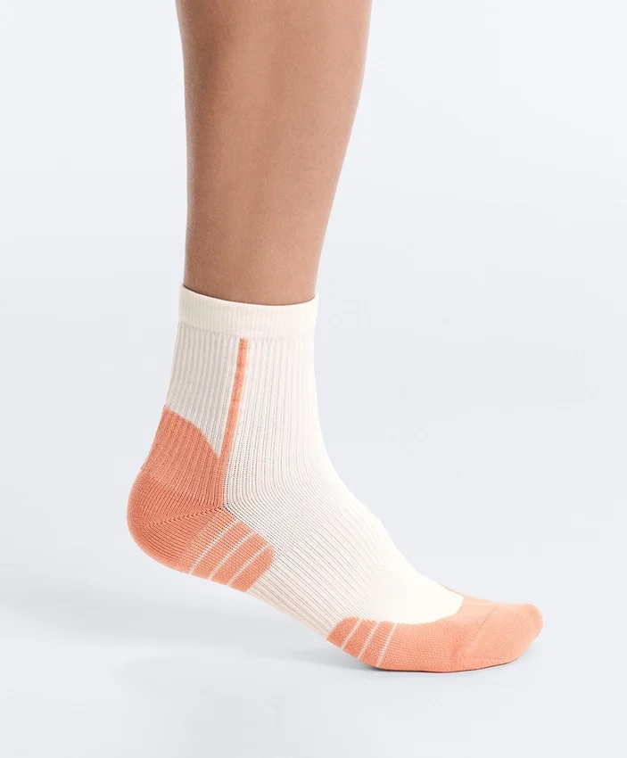 2 Pairs of Polyamide Blend Quarter Running Socks 2 Pairs of Polyamide Blend Quarter Running Socks