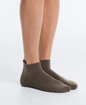 2 Pairs of Polyamide Blend Yoga and Pilates Sneaker Socks