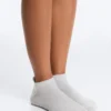 2 Pairs of Polyamide Blend Yoga and Pilates Sneaker Socks