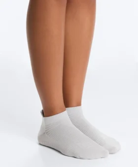 2 Pairs of Polyamide Blend Yoga and Pilates Sneaker Socks