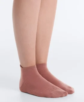 2 Pairs of Polyamide Blend Yoga and Pilates Sneaker Socks