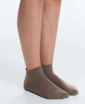 2 Pairs of Polyamide Blend Yoga and Pilates Sneaker Socks