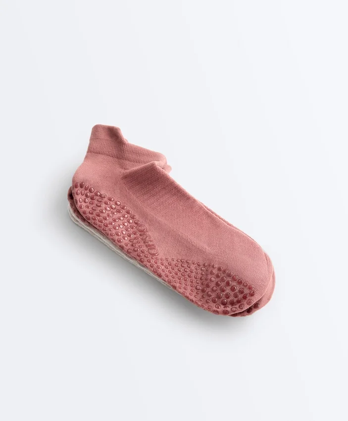 2 Pairs of Polyamide Blend Yoga and Pilates Sneaker Socks 2 Pairs of Polyamide Blend Yoga and Pilates Sneaker Socks