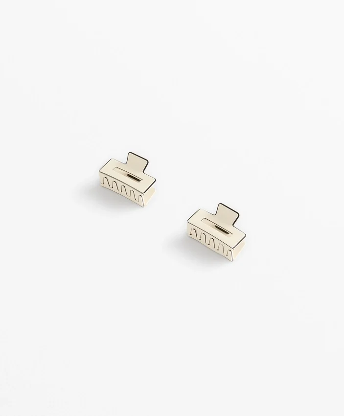 2 Square Piping Hair Clips 2 Square Piping Hair Clips