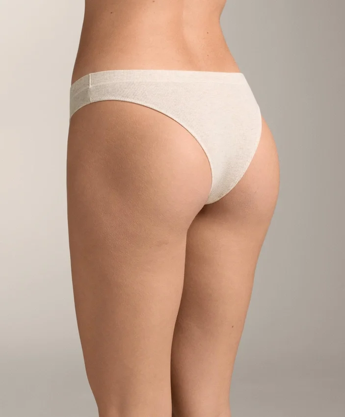 3 Cotton Blend Rib Logo Brazilian Briefs 3 Cotton Blend Rib Logo Brazilian Briefs