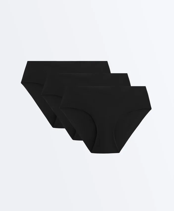 3 Invisible Polyamide Blend Classic Briefs 3 Invisible Polyamide Blend Classic Briefs