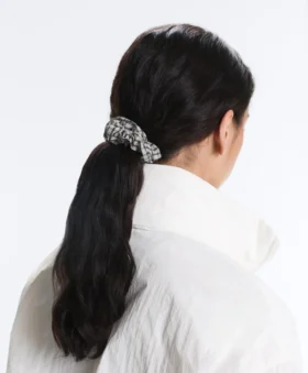 3 Large Gingham Scrunchies
