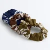 3 Large Printed 100% Cotton Hair Scrunchies 3 Large Printed 100% Cotton Hair Scrunchies