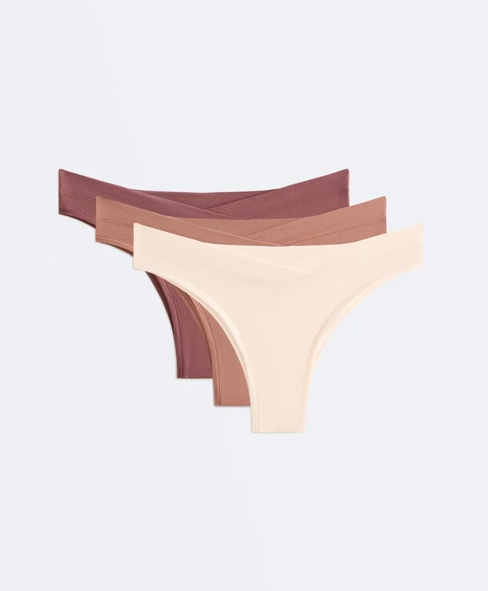 3 Modal-Blend V-Cut Brazilian Briefs 3 Modal-Blend V-Cut Brazilian Briefs